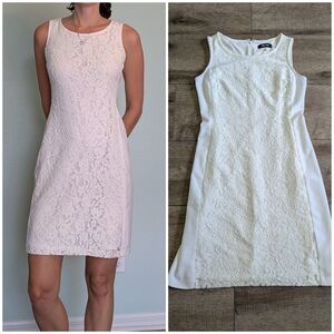 Nine West White Lace Mini Dress